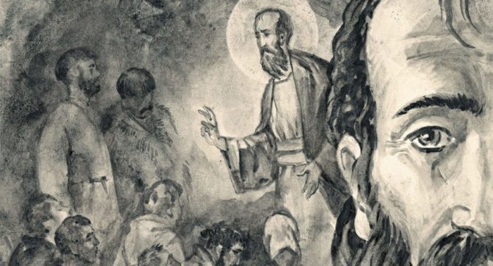 Рисунок Артема Безменова. Апостол Павел