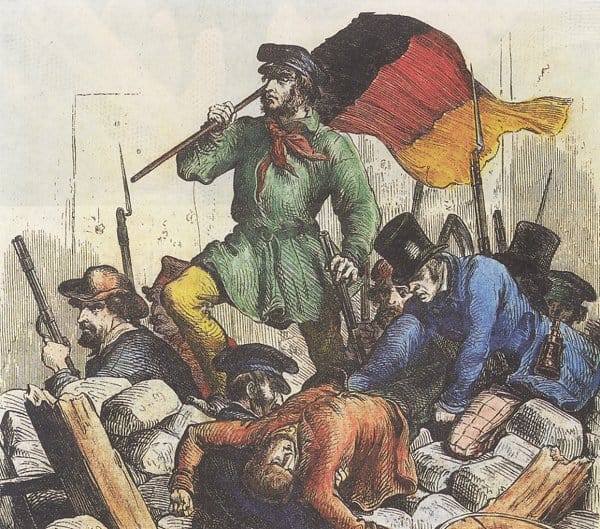 Революция в Венгрии. Гравюра. 1848