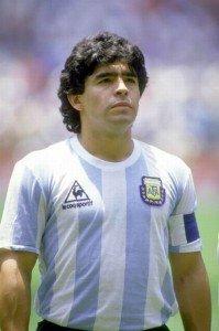 29 Jul 1986: Portrait of Diego Maradona of Argentina before the World Cup final against West Germany at the Azteca Stadium in Mexico City. Argentina won the match 3-2. Mandatory Credit: David Leah/Allsport