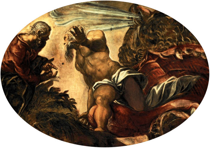 Tintoretto. Jonah Leaves the Whale's Belly. 1577-1578