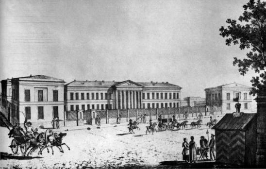 Мариинская больница литография 1820-х гг.