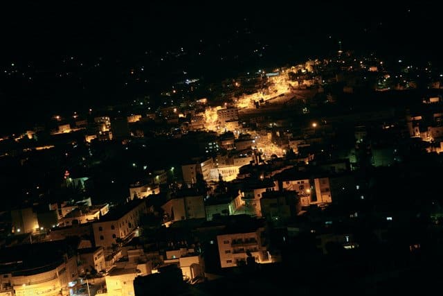 Ночь в Вифлееме, палестинская территория. Владимир Ештокин