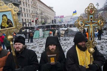 Монахи Десятинного монастыря Киева призвали верующих молиться о мире в Украине