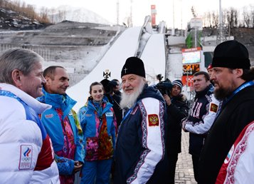 Патриарх Кирилл осмотрел в Сочи олимпийские объекты