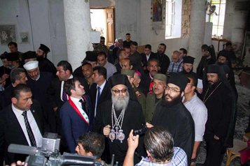 Патриарх Антиохийский Иоанн Х посетил освобожденное селение Маалюля
