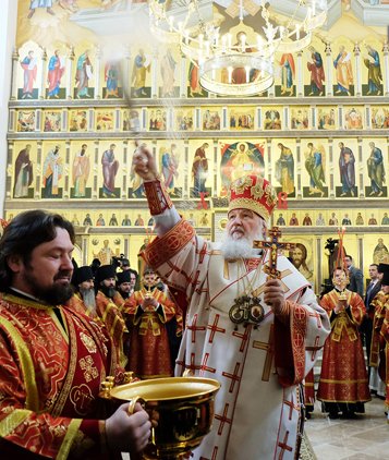 Патриарх Кирилл освятил собор Сергия Радонежского в Варницком монастыре Ростова Великого