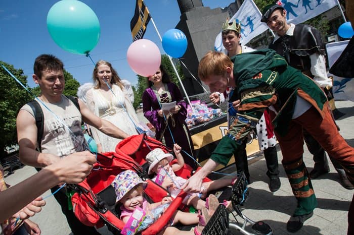 Православное объединение «Георгиевцы!» провело акцию, направленную против абортов