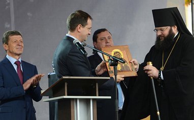 Министр культуры Владимир Мединский передал Смоленской епархии древние иконы