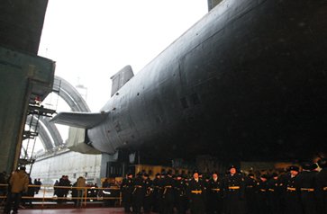 В Северодвинске освятили походный храм для атомной подводной лодки