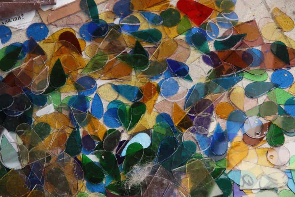 Кусочки непрозрачного стекла. Турецкая смальта. Мозаика из битого стекла. Разноцветные стеклышки. Цветные стекла.