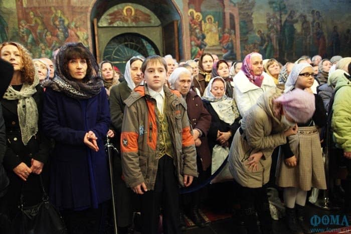 Патриарх Кирилл совершил Литургию в Новоспасском монастыре