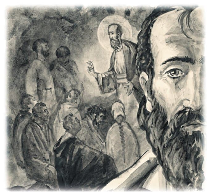 Апостол Павел. Рисунок Артема Безменова