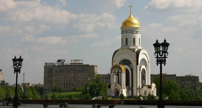 Храм георгия победоносца на поклонной горе в москве фото