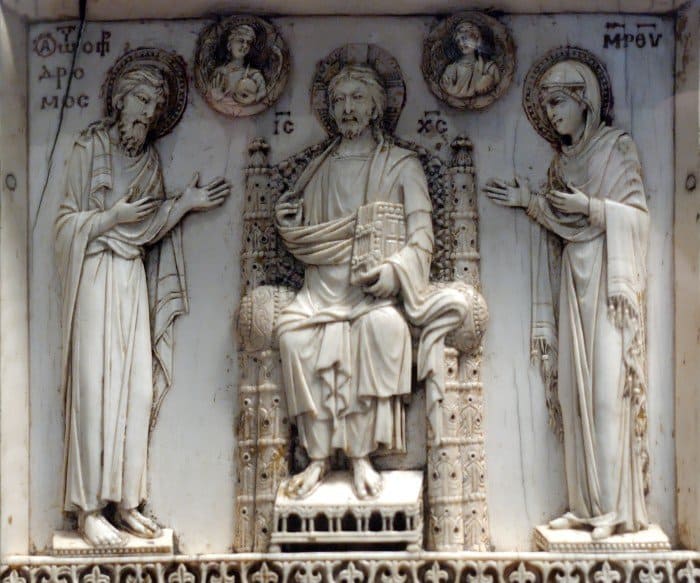 Деисис. Триптих Арбавиля. Византия, ок. 950 г.