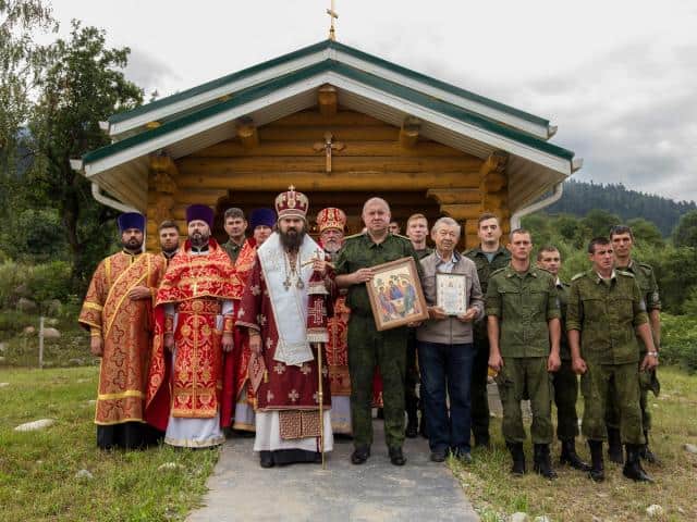 On a frontier post in the mountains of Karachay-Cherkessia consecrated the temple