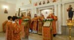В храме святых Кирилла и Мефодия при МГУ отметили первый престольный праздник